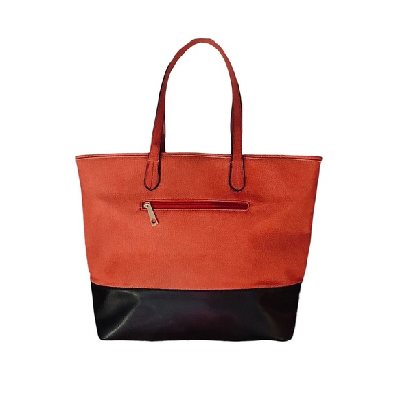 MOSCHINO Leather Tote in Red & Black. Excellent Condition. - Picture 3 of 4
